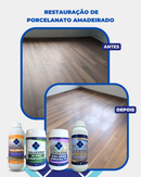 VITRIFICANTE BRILHO PLUS+ 1L (Vitrificante e Cristalizante para aumento do brilho e resistência dos revestimentos) - Soluciona Restauração de Pisos