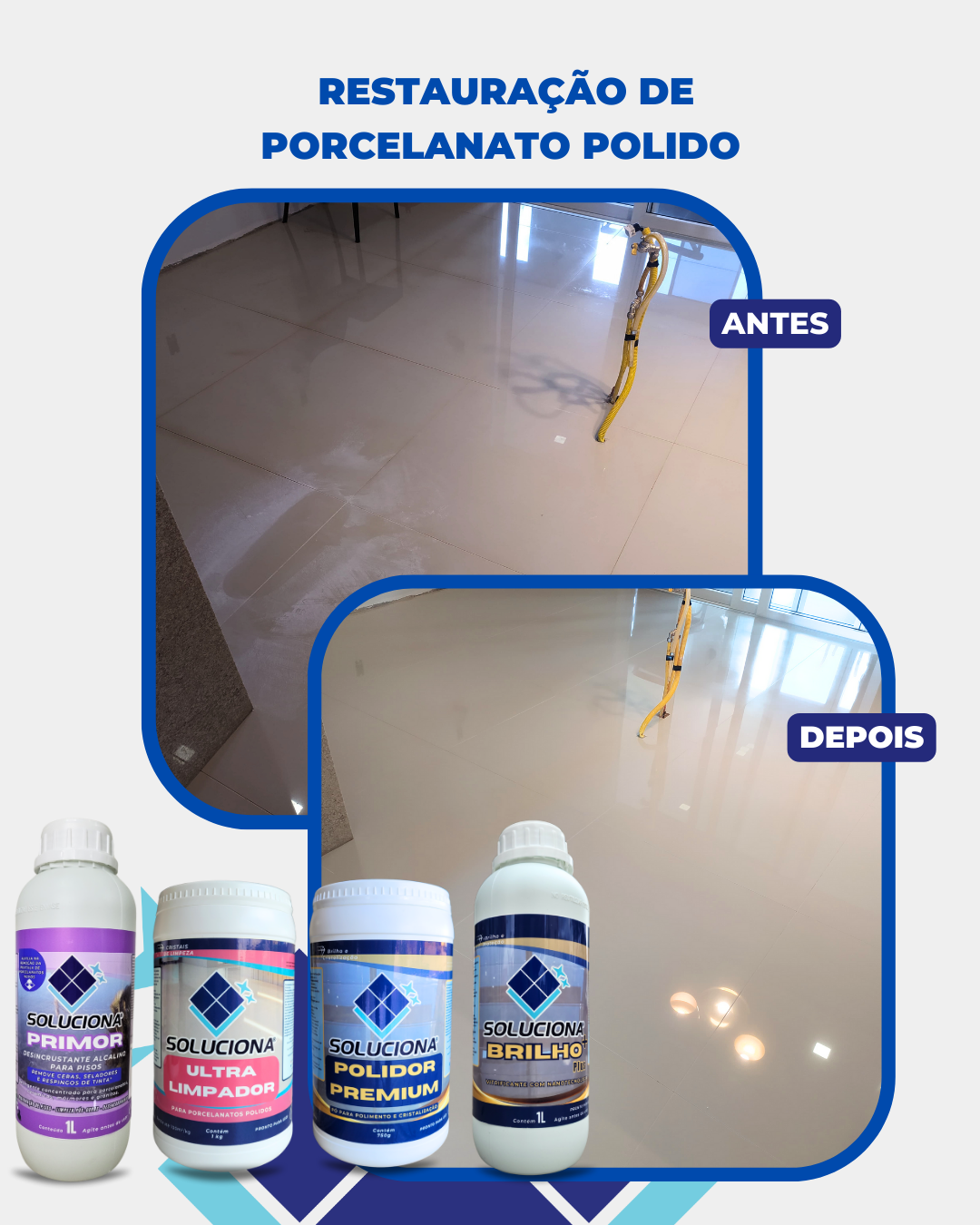 DESINCRUSTANTE ALCALINO PRIMOR 5L (Detergente alcalino para desencardimento de pisos sensíveis/ Removedor de ceras e resinas base d'água) - Soluciona Restauração de Pisos