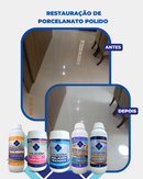 VITRIFICANTE SOLUCIONA BRILHO PLUS+ 5L (Vitrificante e Cristalizante para aumento do brilho e resistência dos revestimentos) - Soluciona Restauração de Pisos