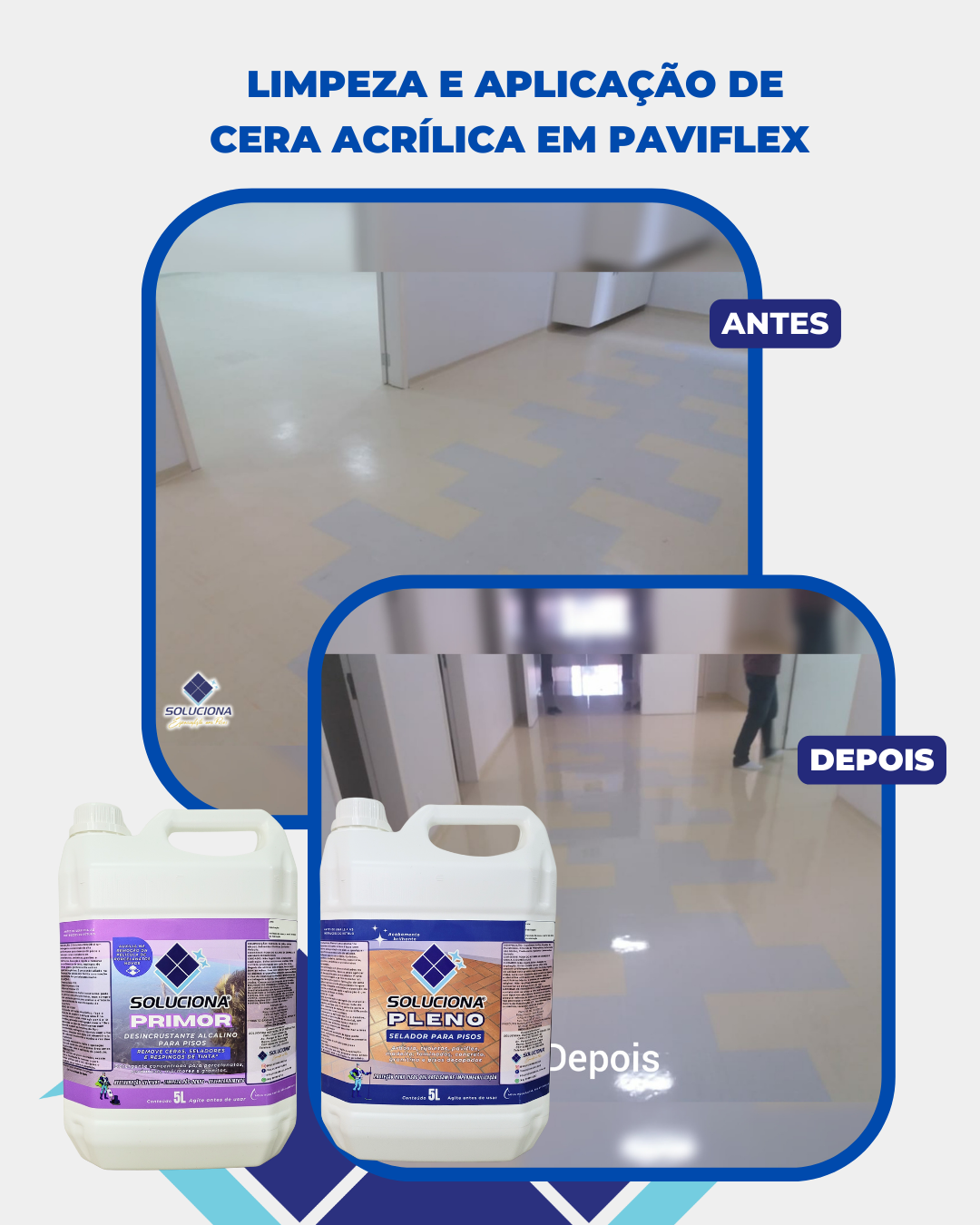 DESINCRUSTANTE ALCALINO PRIMOR 5L (Detergente alcalino para desencardimento de pisos sensíveis/ Removedor de ceras e resinas base d'água) - Soluciona Restauração de Pisos