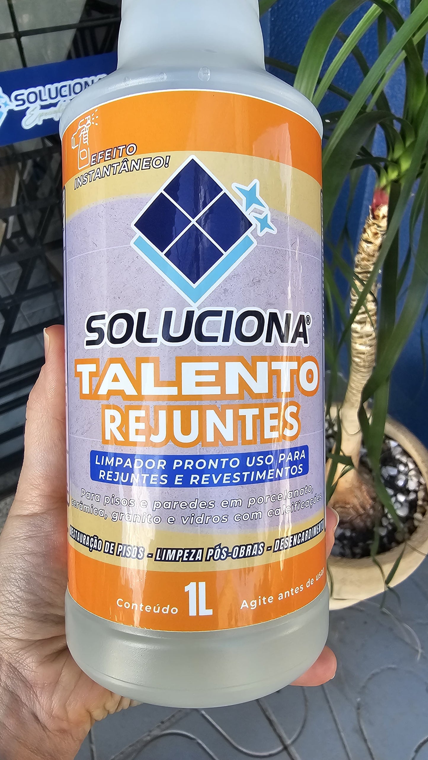 TALENTO REJUNTES 1L (Limpador Instantâneo para rejuntes cimentícios, resinados e acrílicos) - Soluciona Restauração de Pisos