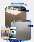 ULTRA LIMPADOR  SOLUCIONA ESMALTADO 1KG (Limpador esfoliante, elimina encardimento sem danos ao esmalte) - Soluciona Restauração de Pisos