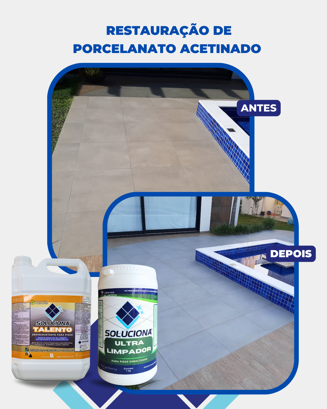 ULTRA LIMPADOR  SOLUCIONA ESMALTADO 1KG (Limpador esfoliante, elimina encardimento sem danos ao esmalte) - Soluciona Restauração de Pisos