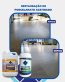 ULTRA LIMPADOR  SOLUCIONA ESMALTADO 1KG (Limpador esfoliante, elimina encardimento sem danos ao esmalte) - Soluciona Restauração de Pisos