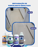 ULTRA LIMPADOR  SOLUCIONA ESMALTADO 1KG (Limpador esfoliante, elimina encardimento sem danos ao esmalte) - Soluciona Restauração de Pisos