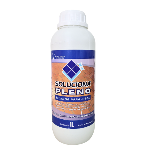 ACABAMENTO SOLUCIONA PLENO 1L (Resina acrílica de fácil aplicação, forma película resistente e duradoura) - Soluciona Restauração de Pisos