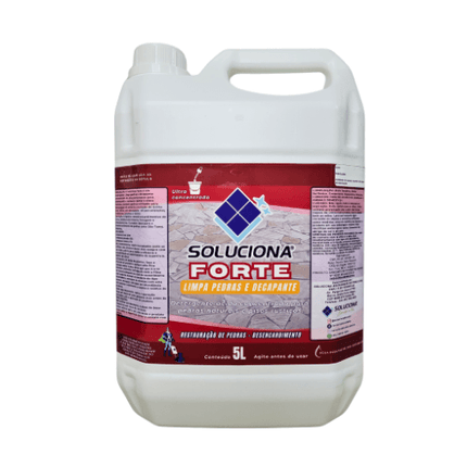 LIMPA PEDRA SOLUCIONA FORTE 5L - Soluciona Restauração de Pisos