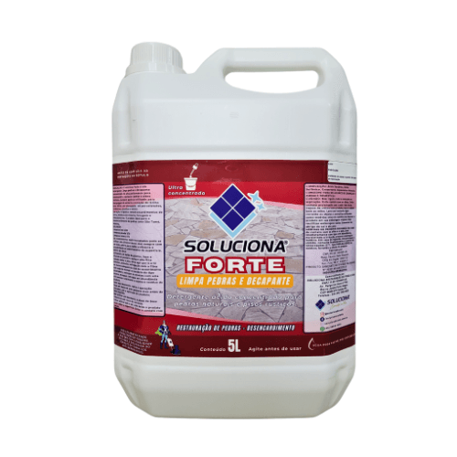 LIMPA PEDRA SOLUCIONA FORTE 5L - Soluciona Restauração de Pisos