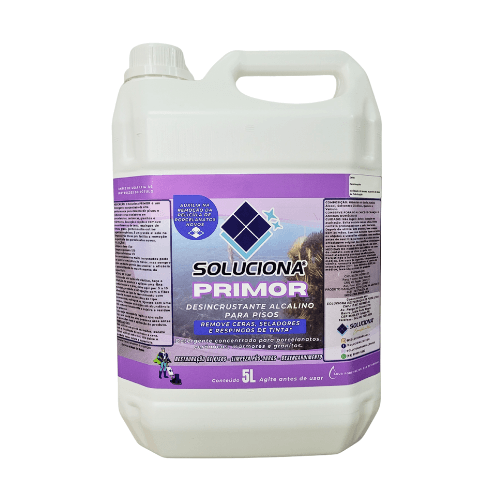 DESINCRUSTANTE ALCALINO PRIMOR 5L - Soluciona Restauração de Pisos