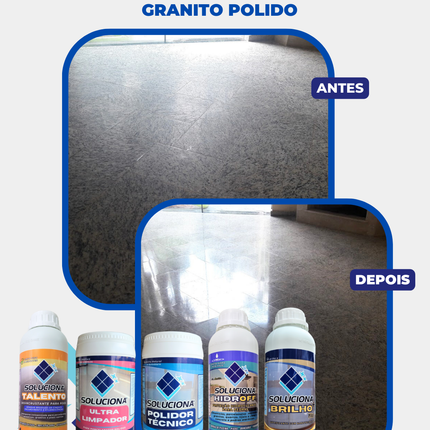 VITRIFICANTE SOLUCIONA BRILHO PLUS+ 5L (Vitrificante e Cristalizante para aumento do brilho e resistência dos revestimentos) - Soluciona Restauração de Pisos