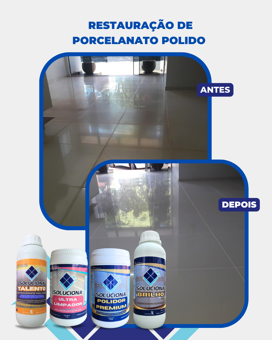 DESINCRUSTANTE TALENTO 1L (Detergente para desencardimento de pisos e pós-obra. Remove resíduos de cimento) - Soluciona Restauração de Pisos