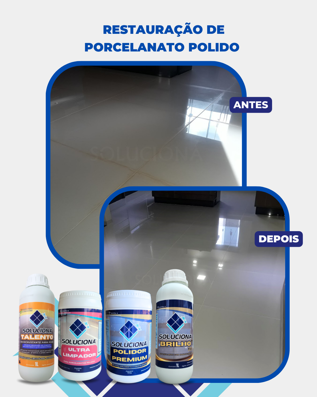 DESINCRUSTANTE TALENTO 5L (Detergente para desencardimento de pisos e pós-obra. Remove resíduos de cimento) - Soluciona Restauração de Pisos