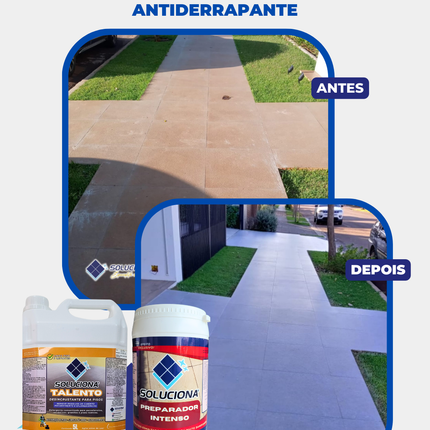 DESINCRUSTANTE TALENTO 5L (Detergente para desencardimento de pisos e pós-obra. Remove resíduos de cimento) - Soluciona Restauração de Pisos