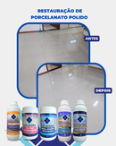 POLIDOR TÉCNICO SOLUCIONA 1KG (Polidor universal, utilizado com politriz elimina manchas de superfícies cerâmicas e polidas) - Soluciona Restauração de Pisos
