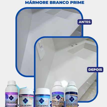 POLIDOR TÉCNICO SOLUCIONA 1KG (Polidor universal, utilizado com politriz elimina manchas de superfícies cerâmicas e polidas) - Soluciona Restauração de Pisos