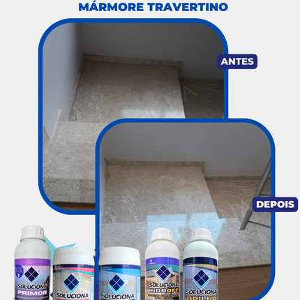 ULTRA LIMPADOR SOLUCIONA POLIDO 1KG (Limpador em pó para superfícies polidas) - Soluciona Restauração de Pisos