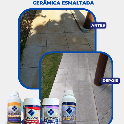 DESINCRUSTANTE TALENTO 5L (Detergente para desencardimento de pisos e pós-obra. Remove resíduos de cimento) - Soluciona Restauração de Pisos