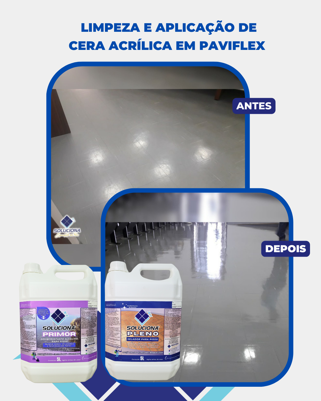 DESINCRUSTANTE ALCALINO PRIMOR 5L (Detergente alcalino para desencardimento de pisos sensíveis/ Removedor de ceras e resinas base d'água) - Soluciona Restauração de Pisos