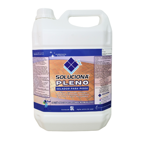 ACABAMENTO SOLUCIONA PLENO 5L (Resina acrílica de fácil aplicação, forma película resistente e duradoura) - Soluciona Restauração de Pisos