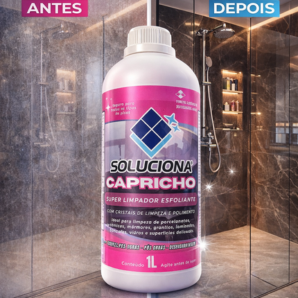 CAPRICHO 1L (Limpador polidor cremoso) - Soluciona Restauração de Pisos