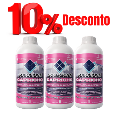 CAPRICHO 1L (Limpador polidor cremoso) - Soluciona Restauração de Pisos