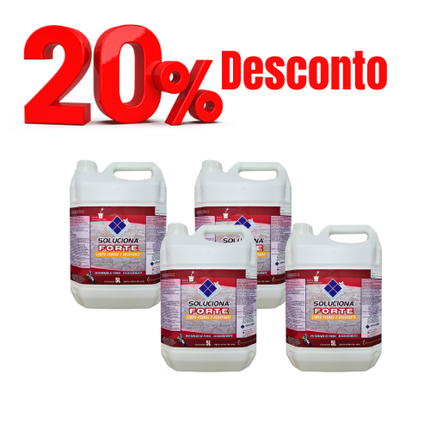 LIMPA PEDRA SOLUCIONA FORTE 5L - Soluciona Restauração de Pisos