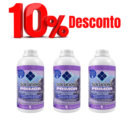 REMOVEDOR DE CERA PRIMOR 1L (Detergente alcalino para desencardimento de pisos sensíveis/ Removedor de ceras e resinas base d'água) - Soluciona Restauração de Pisos