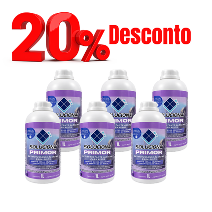 REMOVEDOR DE CERA PRIMOR 1L (Detergente alcalino para desencardimento de pisos sensíveis/ Removedor de ceras e resinas base d'água) - Soluciona Restauração de Pisos
