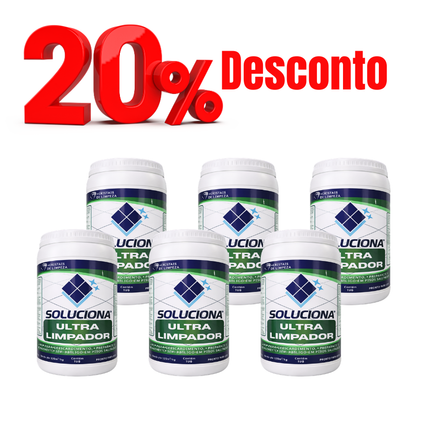 ULTRA LIMPADOR  SOLUCIONA ESMALTADO (Limpador esfoliante, elimina encardimento sem danos ao esmalte) - Soluciona Restauração de Pisos