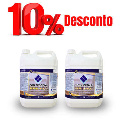 VITRIFICANTE SOLUCIONA BRILHO PLUS+ (Vitrificante e Cristalizante para aumento do brilho e resistência dos revestimentos) - Soluciona Restauração de Pisos