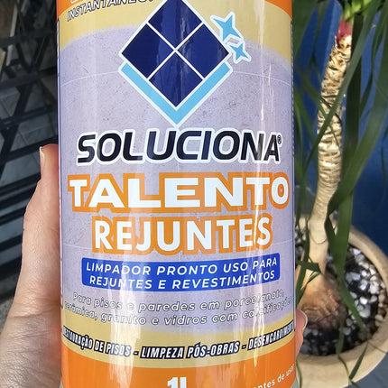 TALENTO REJUNTES 1L (Limpador Instantâneo para rejuntes cimentícios, resinados e acrílicos) - Soluciona Restauração de Pisos