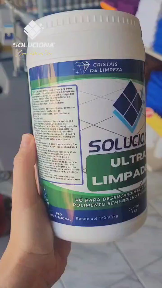 ULTRA LIMPADOR  SOLUCIONA ESMALTADO 1KG (Limpador esfoliante, elimina encardimento sem danos ao esmalte)