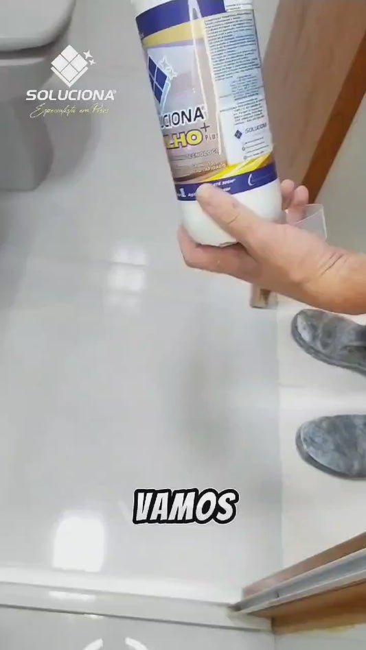 VITRIFICANTE SOLUCIONA BRILHO PLUS+ 5L (Vitrificante e Cristalizante para aumento do brilho e resistência dos revestimentos)