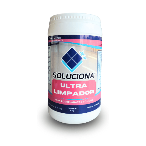 ULTRA LIMPADOR SOLUCIONA POLIDO 1KG - Soluciona Restauração de Pisos